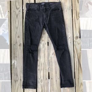 Distressed Black Ripped Jeans